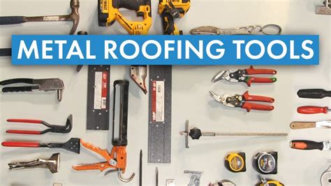 tools needed for metal roofing